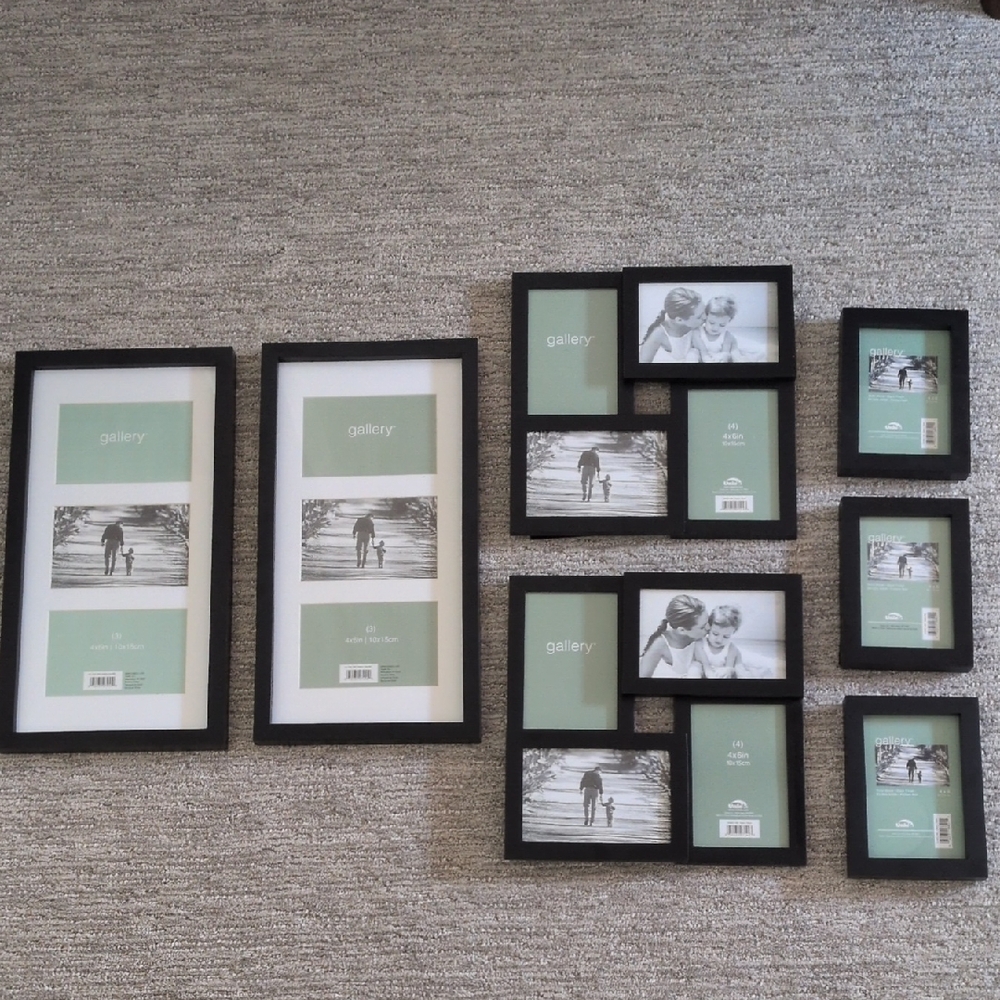 Black Photo Frame Set
